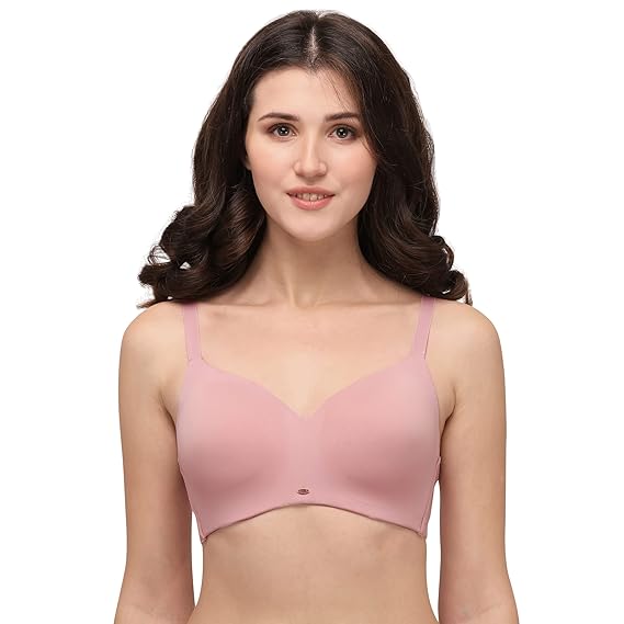 SOIE Women’s Full Coverage Seamless Bra – Padded, Non-Wired, Ultra Soft